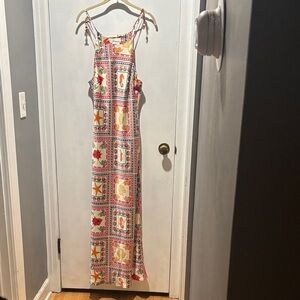 sundry peasant midi dress Sundry peasant Midi Boho Dress Patriotic